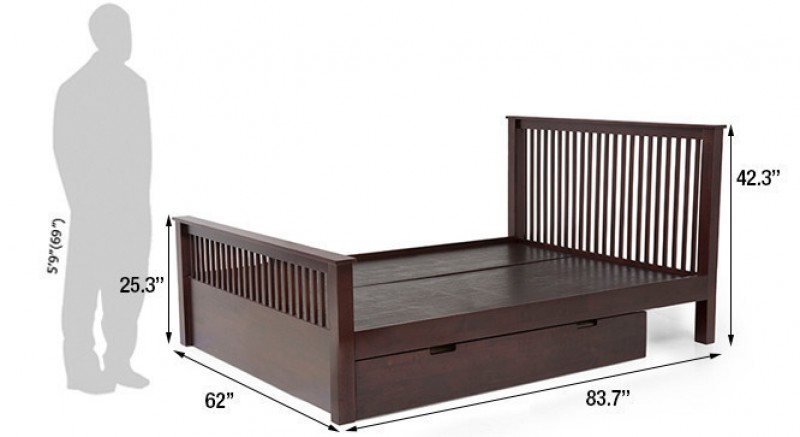 ARIZONA STORAGE QUEEN BED 